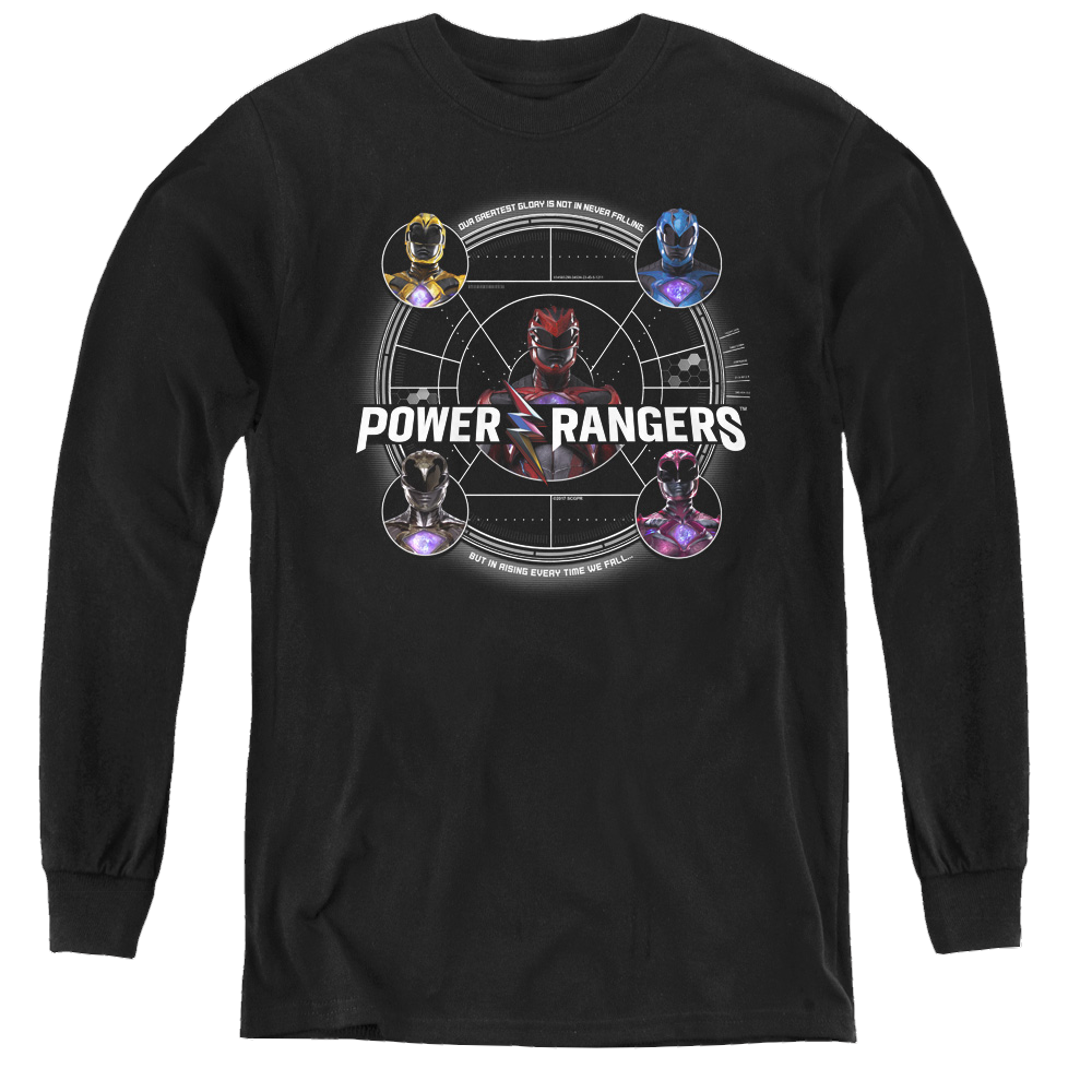 Power Rangers Movie Greatest Glory - Youth Long Sleeve T-Shirt Youth Long Sleeve T-Shirt Power Rangers   