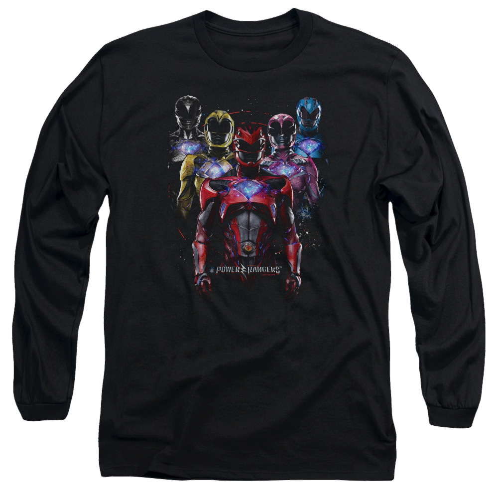 Power Rangers Team Of Rangers Men's Long Sleeve T-Shirt Men's Long Sleeve T-Shirt Power Rangers   
