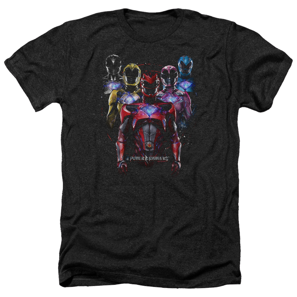 Power Rangers Team Of Rangers Men's Heather T-Shirt Men's Heather T-Shirt Power Rangers   