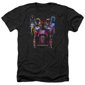 Power Rangers Team Of Rangers Men's Heather T-Shirt Men's Heather T-Shirt Power Rangers   