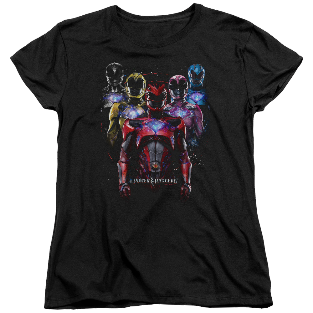Power Rangers Team Of Rangers Women's T-Shirt Women's T-Shirt Power Rangers   