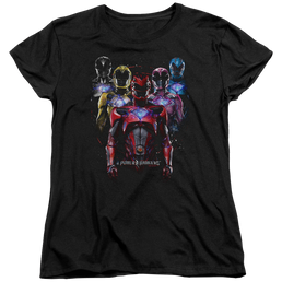 Power Rangers Team Of Rangers Women's T-Shirt Women's T-Shirt Power Rangers   