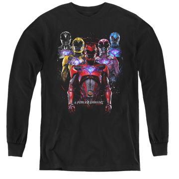 Power Rangers Movie Team Of Rangers - Youth Long Sleeve T-Shirt Youth Long Sleeve T-Shirt Power Rangers   