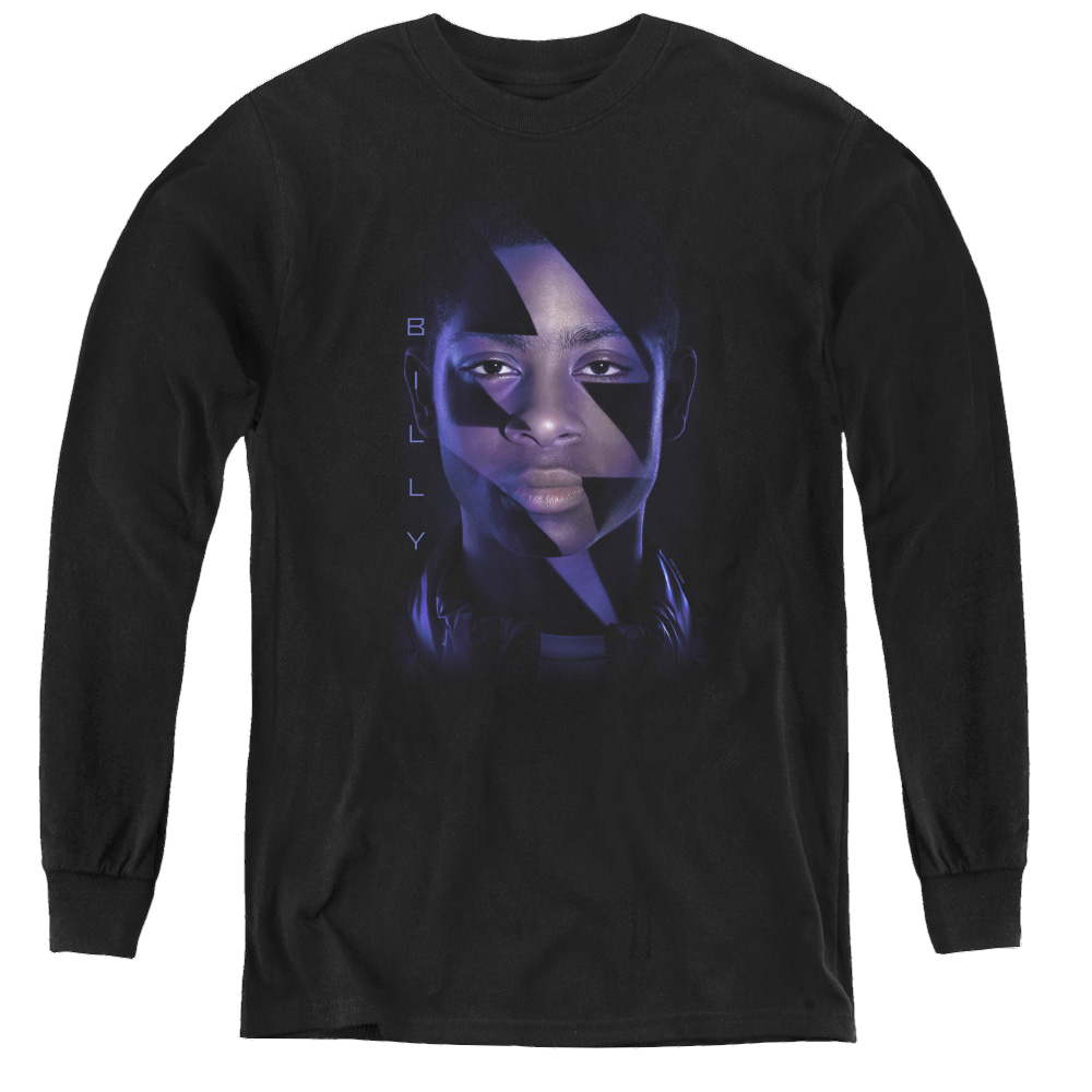 Power Rangers Movie Billy Bolt - Youth Long Sleeve T-Shirt Youth Long Sleeve T-Shirt Power Rangers   