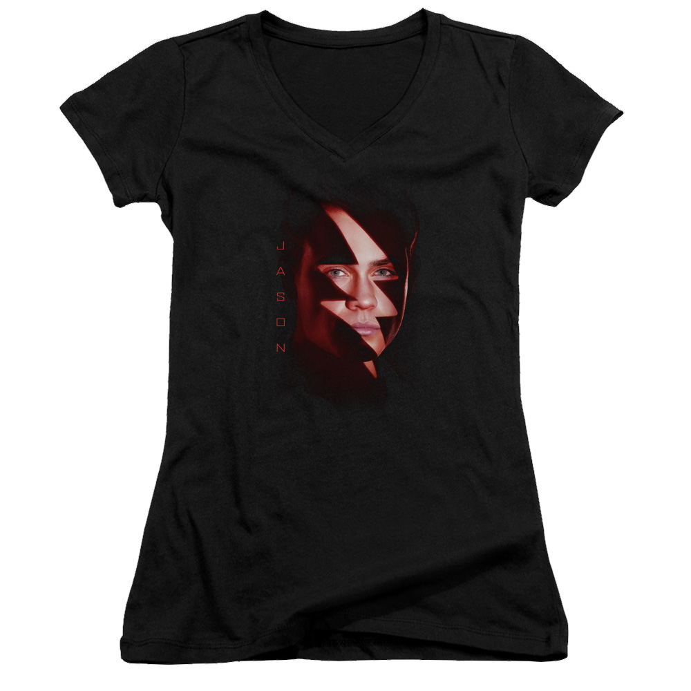 Power Rangers Jason Bolt Juniors V-Neck T-Shirt Juniors V-Neck T-Shirt Power Rangers   