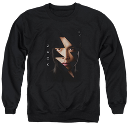 Power Rangers Zack Bolt Men's Crewneck Sweatshirt Men's Crewneck Sweatshirt Power Rangers   