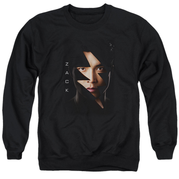 Power Rangers Zack Bolt Men's Crewneck Sweatshirt Men's Crewneck Sweatshirt Power Rangers   
