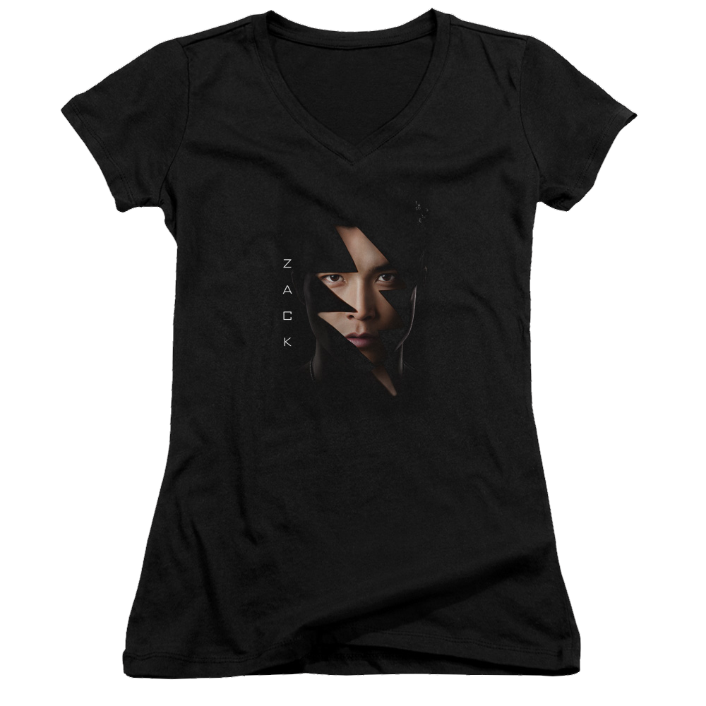 Power Rangers Zack Bolt Juniors V-Neck T-Shirt Juniors V-Neck T-Shirt Power Rangers   