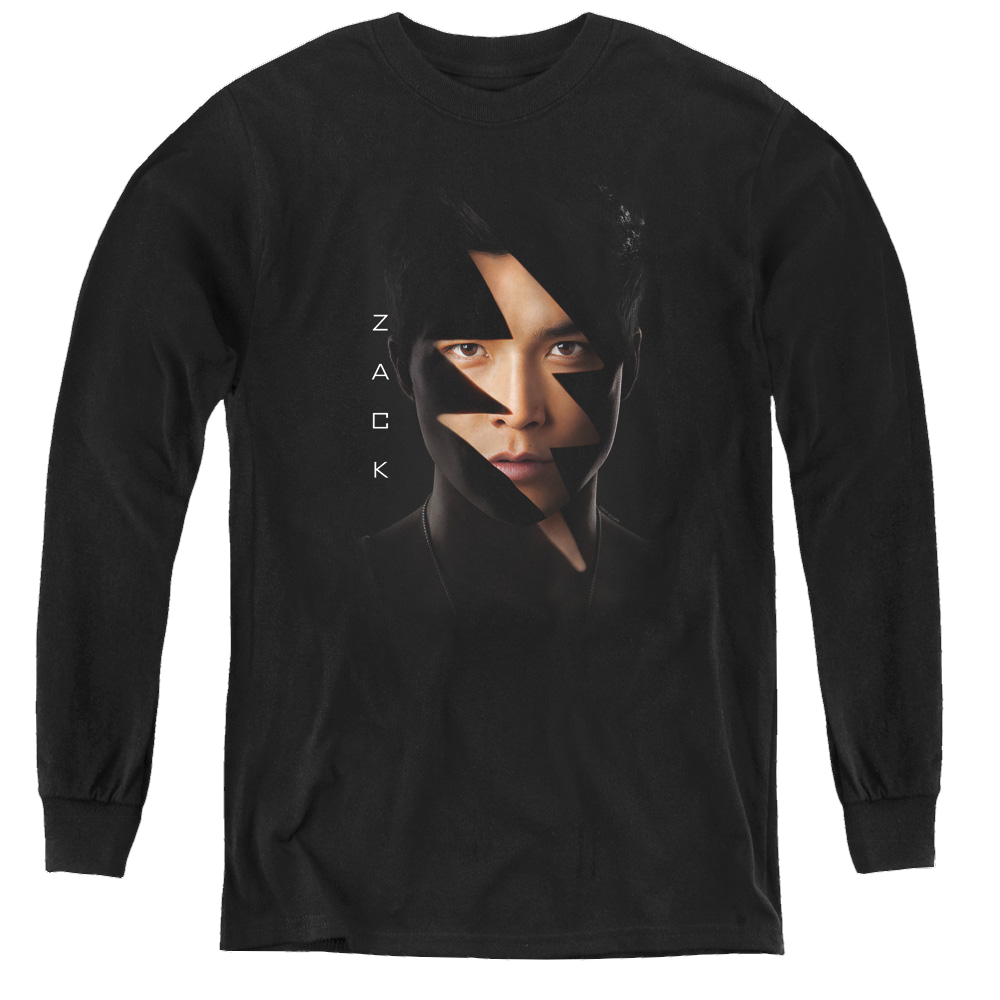 Power Rangers Movie Zack Bolt - Youth Long Sleeve T-Shirt Youth Long Sleeve T-Shirt Power Rangers   