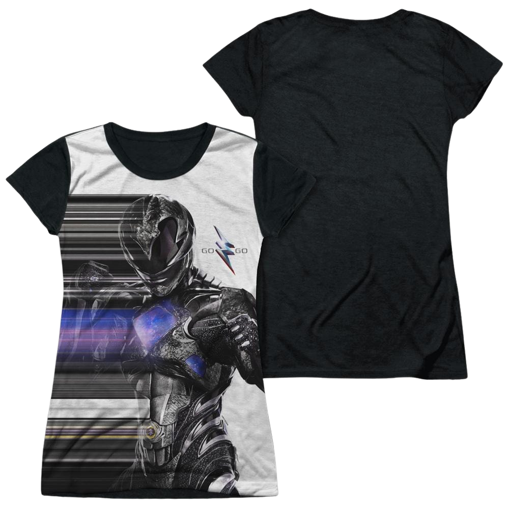 Power Rangers Black Streak Juniors Black Back T-Shirt Juniors Black Back T-Shirt Power Rangers   