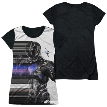 Power Rangers Black Streak Juniors Black Back T-Shirt Juniors Black Back T-Shirt Power Rangers   