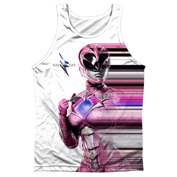 Power Rangers Movie Pink Streak - Men's All Over Print Tank Top Men's All Over Print Tank Power Rangers   