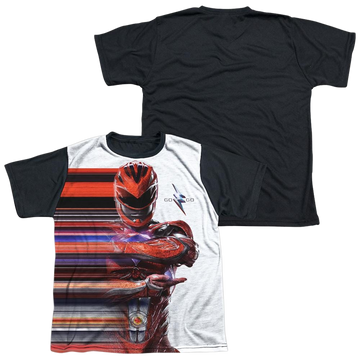 Power Rangers Red Streak Youth Black Back T-Shirt (Ages 8-12) Youth Black Back T-Shirt (Ages 8-12) Power Rangers   