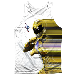 Power Rangers Movie Yellow Streak - Men's All Over Print Tank Top Men's All Over Print Tank Power Rangers   
