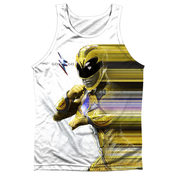 Power Rangers Movie Yellow Streak - Men's All Over Print Tank Top Men's All Over Print Tank Power Rangers   