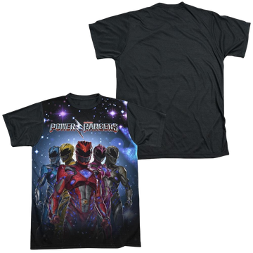 Power Rangers Power Surge Men's Black Back T-Shirt Men's Black Back T-Shirt Power Rangers   