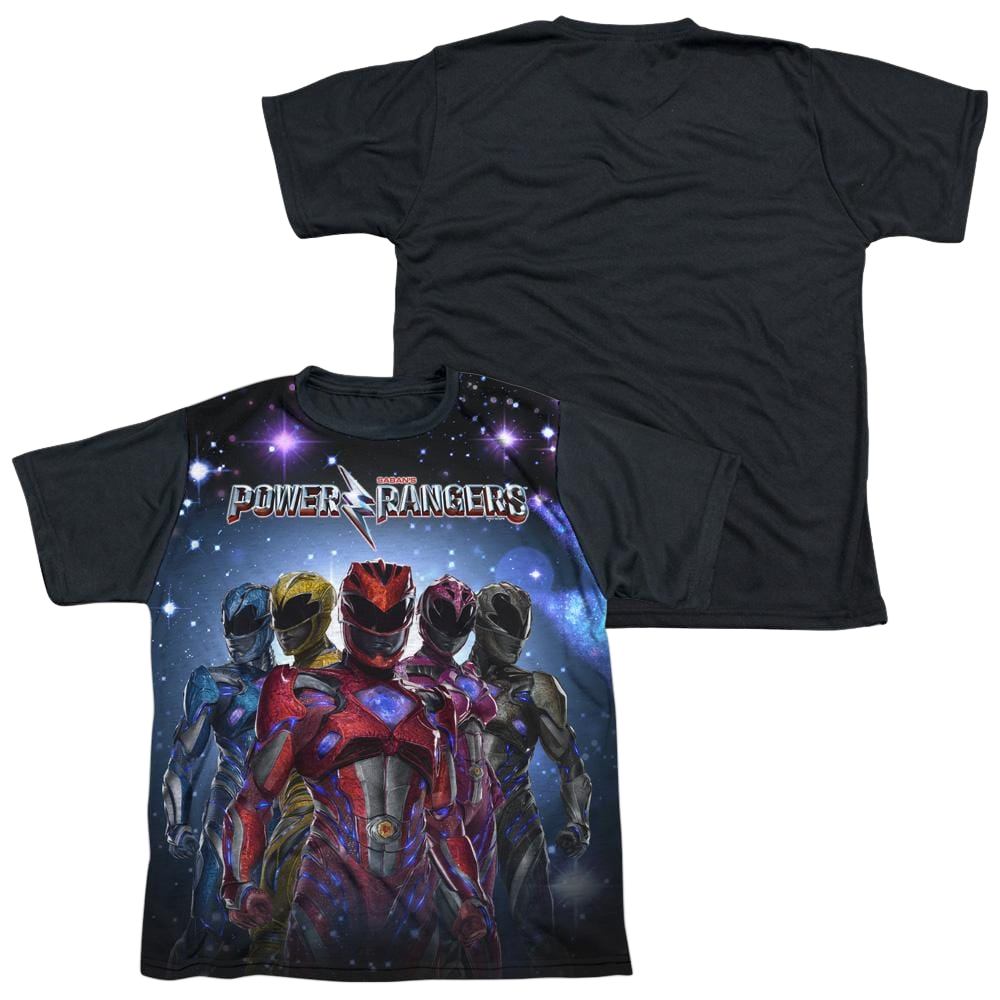Power Rangers Power Surge Youth Black Back T-Shirt (Ages 8-12) Youth Black Back T-Shirt (Ages 8-12) Power Rangers   