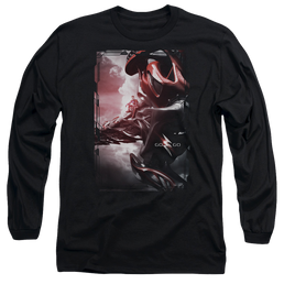 Power Rangers Red Zord Poster Men's Long Sleeve T-Shirt Men's Long Sleeve T-Shirt Power Rangers   