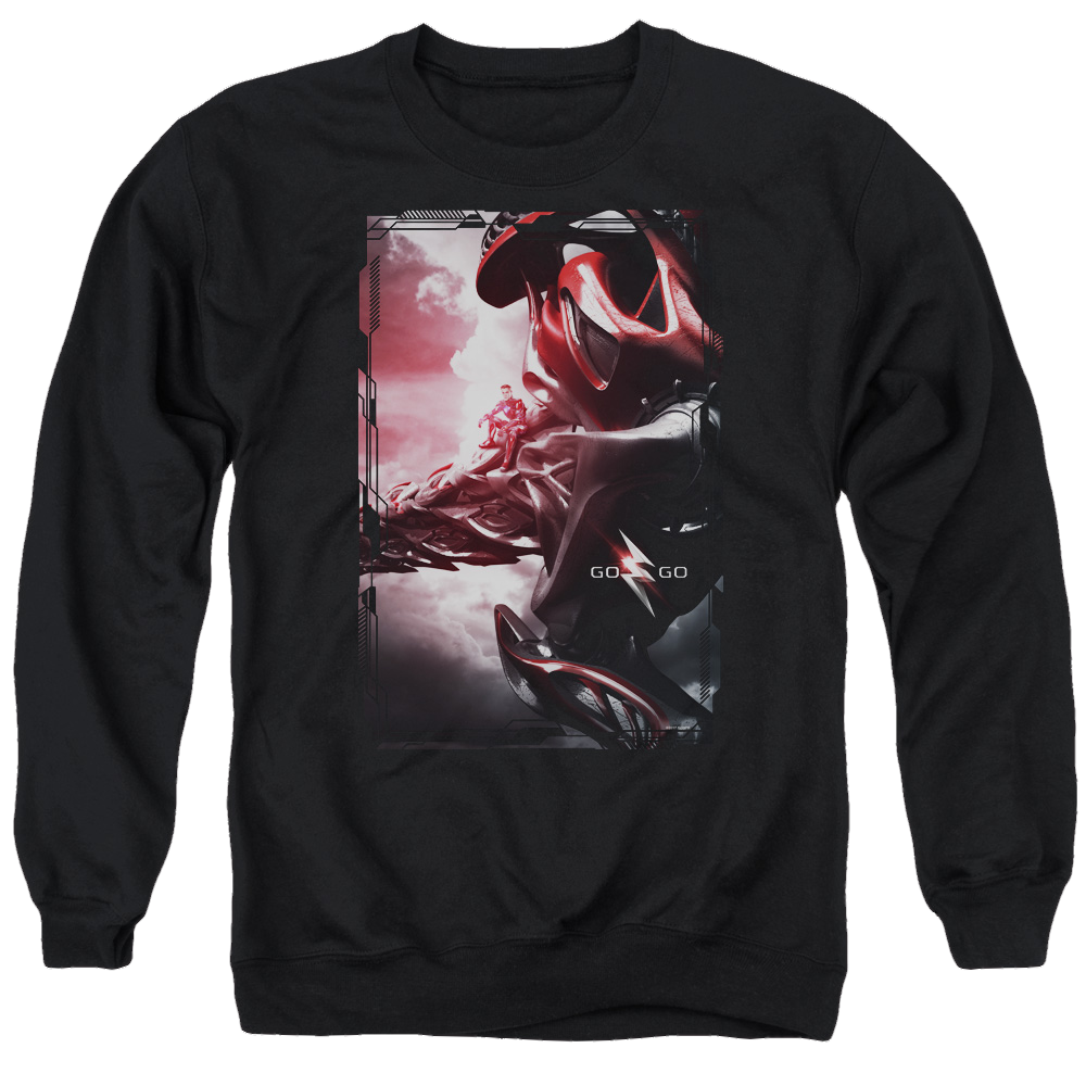 Power Rangers Red Zord Poster Men's Crewneck Sweatshirt Men's Crewneck Sweatshirt Power Rangers   