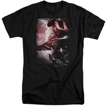 Power Rangers Red Zord Poster Men's Tall Fit T-Shirt Men's Tall Fit T-Shirt Power Rangers   