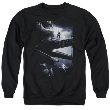 Power Rangers Black Zord Poster Men's Crewneck Sweatshirt Men's Crewneck Sweatshirt Power Rangers   