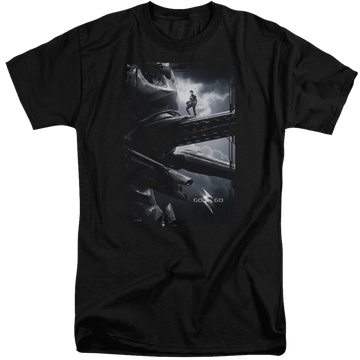 Power Rangers Black Zord Poster Men's Tall Fit T-Shirt Men's Tall Fit T-Shirt Power Rangers   