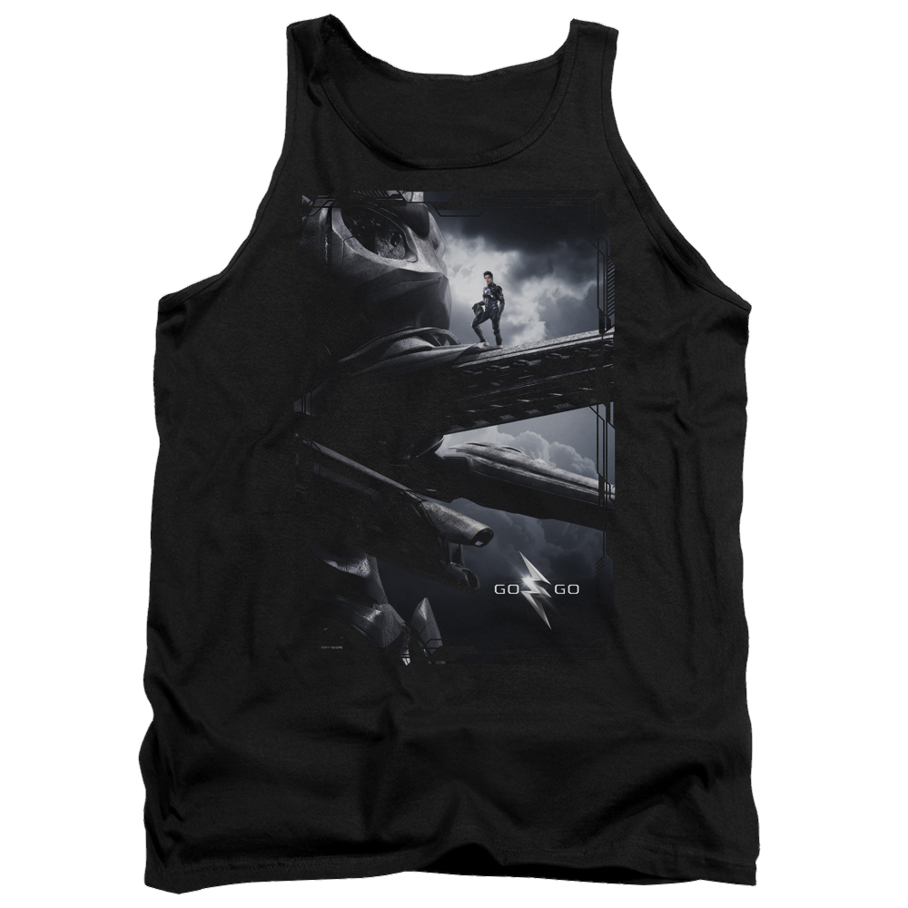 Power Rangers Black Zord Poster Men's Tank Men's Tank Power Rangers   