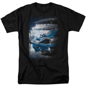 Power Rangers Blue Zord Poster Men's Regular Fit T-Shirt Men's Regular Fit T-Shirt Power Rangers   