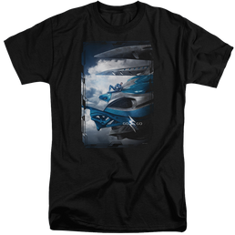 Power Rangers Blue Zord Poster Men's Tall Fit T-Shirt Men's Tall Fit T-Shirt Power Rangers   