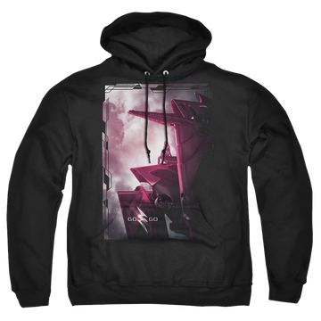 Power Rangers Pink Zord Poster Pullover Hoodie Pullover Hoodie Power Rangers   