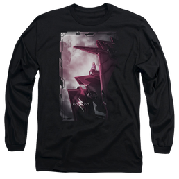 Power Rangers Pink Zord Poster Men's Long Sleeve T-Shirt Men's Long Sleeve T-Shirt Power Rangers   