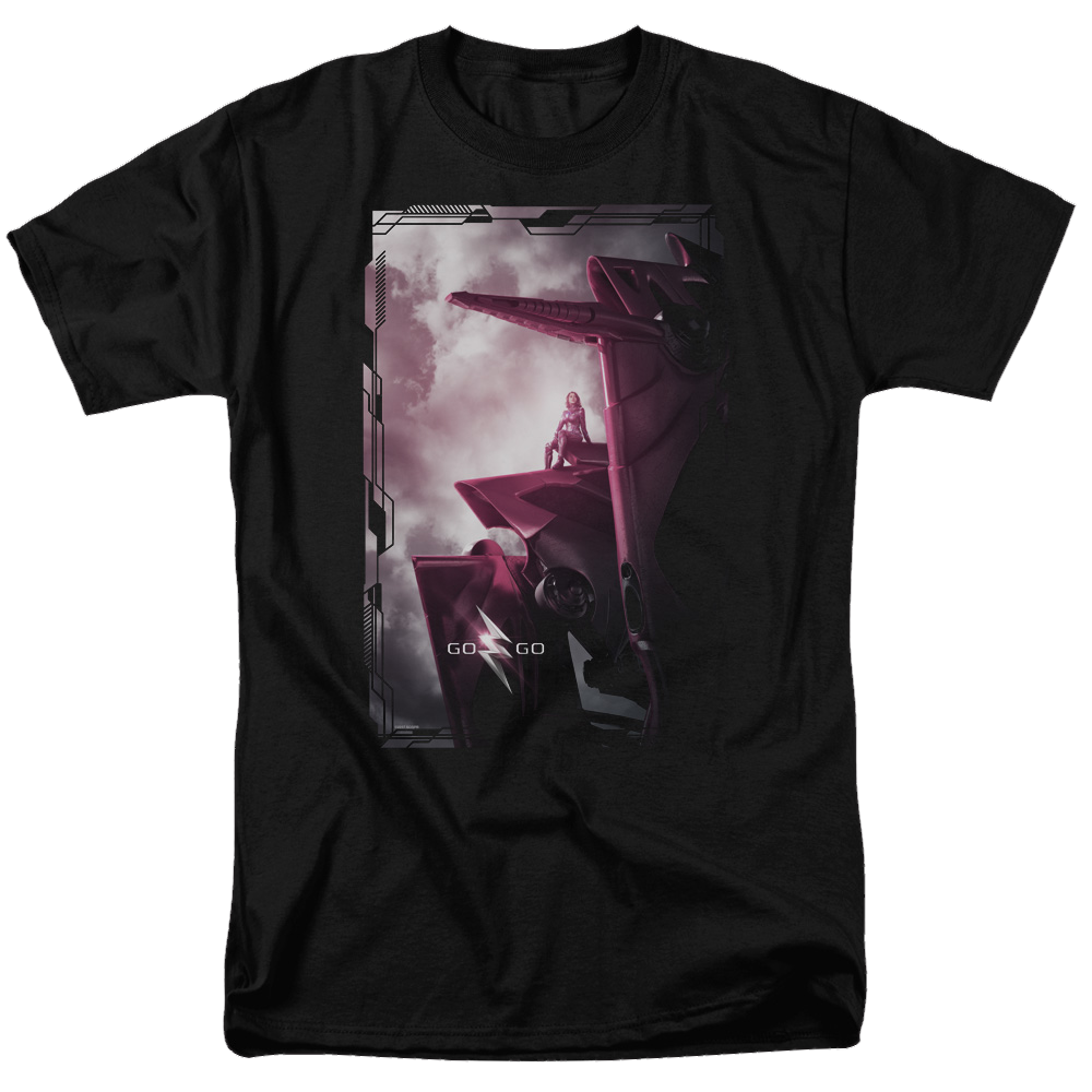 Power Rangers Pink Zord Poster Men's Regular Fit T-Shirt Men's Regular Fit T-Shirt Power Rangers   