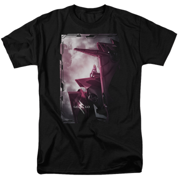 Power Rangers Pink Zord Poster Men's Regular Fit T-Shirt Men's Regular Fit T-Shirt Power Rangers   