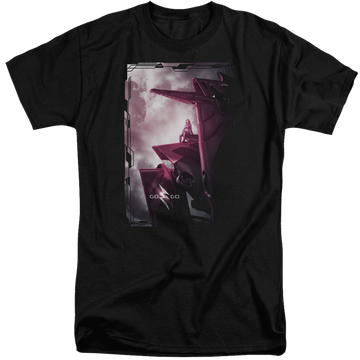 Power Rangers Pink Zord Poster Men's Tall Fit T-Shirt Men's Tall Fit T-Shirt Power Rangers   