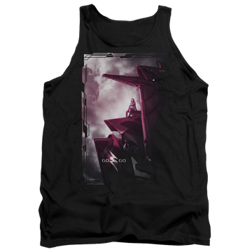 Power Rangers Pink Zord Poster Men's Tank Men's Tank Power Rangers   