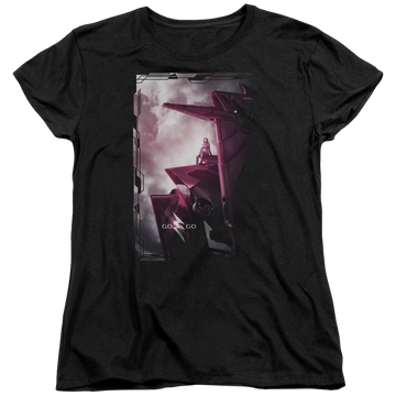 Power Rangers Pink Zord Poster Women's T-Shirt Women's T-Shirt Power Rangers   