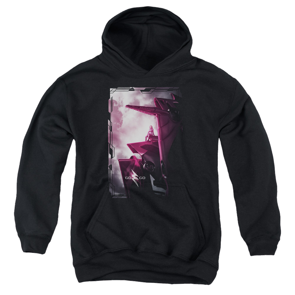 Power Rangers Pink Zord Poster Youth Hoodie (Ages 8-12) Youth Hoodie (Ages 8-12) Power Rangers   