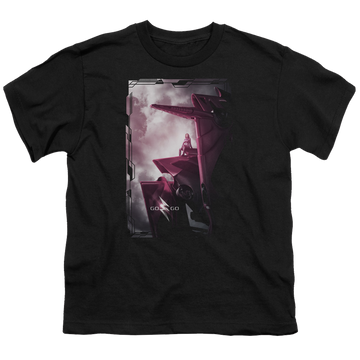 Power Rangers Pink Zord Poster Youth T-Shirt (Ages 8-12) Youth T-Shirt (Ages 8-12) Power Rangers   