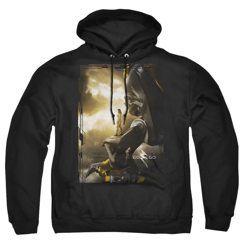 Power Rangers Yellow Zord Poster Pullover Hoodie Pullover Hoodie Power Rangers   