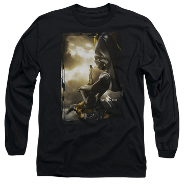Power Rangers Yellow Zord Poster Men's Long Sleeve T-Shirt Men's Long Sleeve T-Shirt Power Rangers   