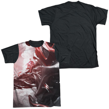 Power Rangers Red Zord Poster Men's Black Back T-Shirt Men's Black Back T-Shirt Power Rangers   