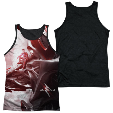 Power Rangers Red Zord Poster Men's Black Back Tank Men's Black Back Tank Power Rangers   