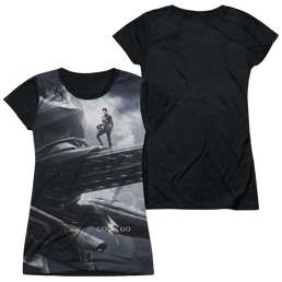 Power Rangers Black Zord Poster Juniors Black Back T-Shirt Juniors Black Back T-Shirt Power Rangers   