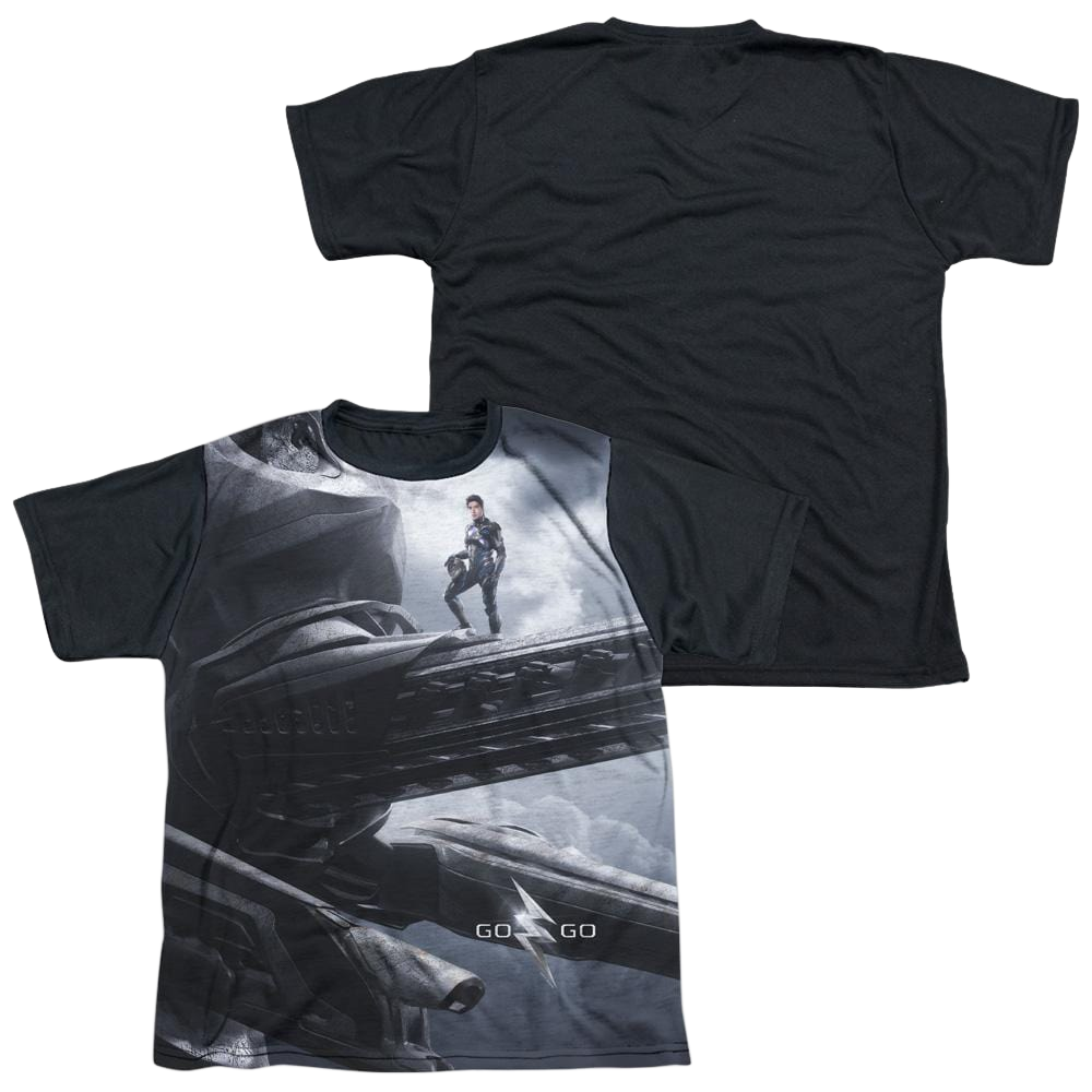 Power Rangers Black Zord Poster Youth Black Back T-Shirt (Ages 8-12) Youth Black Back T-Shirt (Ages 8-12) Power Rangers   