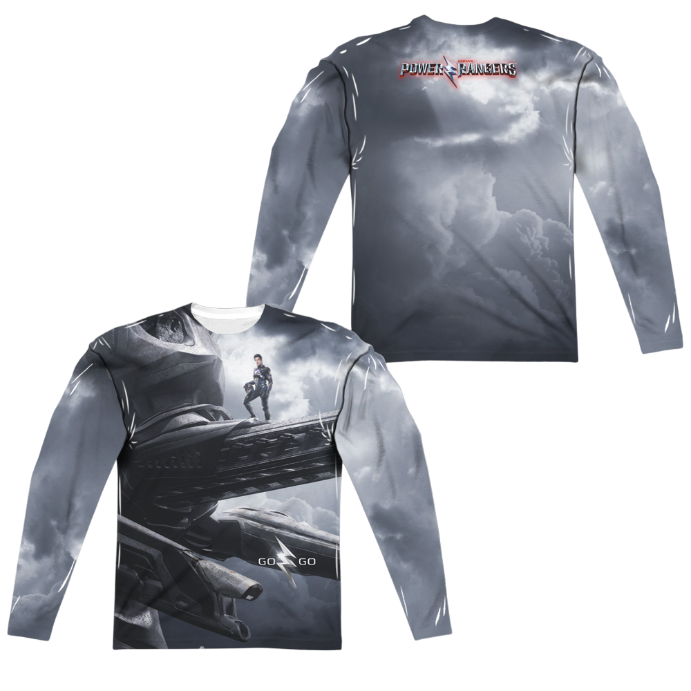 Power Rangers Black Zord Poster Men's All-Over Print T-Shirt Men's All-Over Print Long Sleeve Power Rangers   