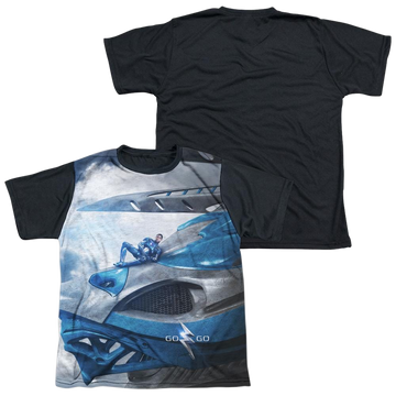Power Rangers Blue Zord Poster Youth Black Back T-Shirt (Ages 8-12) Youth Black Back T-Shirt (Ages 8-12) Power Rangers   