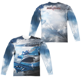 Power Rangers Blue Zord Poster Men's All-Over Print T-Shirt Men's All-Over Print Long Sleeve Power Rangers   