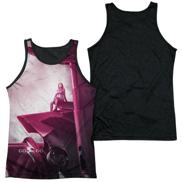 Power Rangers Pink Zord Poster Men's Black Back Tank Men's Black Back Tank Power Rangers   