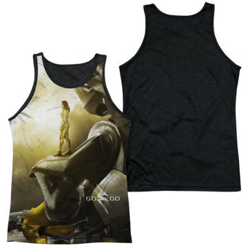 Power Rangers Yellow Zord Poster Men's Black Back Tank Men's Black Back Tank Power Rangers   