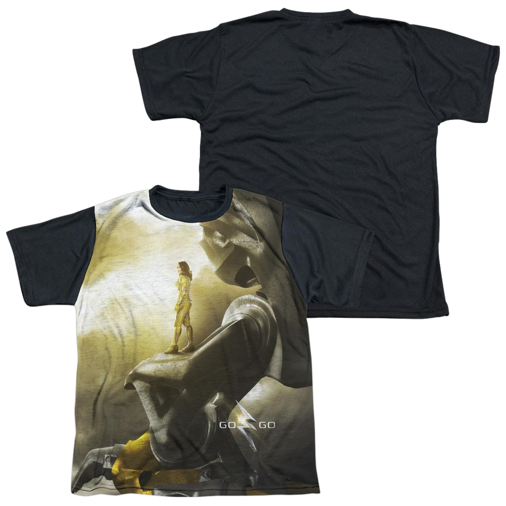 Power Rangers Yellow Zord Poster Youth Black Back T-Shirt (Ages 8-12) Youth Black Back T-Shirt (Ages 8-12) Power Rangers   